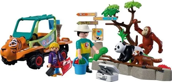 Playmobil Zoo Tierpflegermobil 72072 – Zoo Spielset