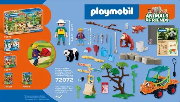 Playmobil Zoo Tierpflegermobil 72072 – Zoo Spielset