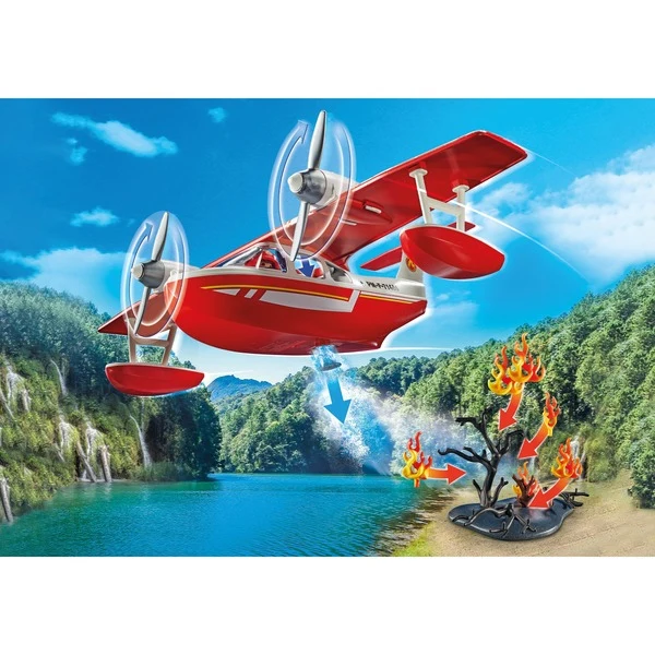 Playmobil® City Action Heroes 71463 - Feuerwehrflugzeug mit Löschfunktion