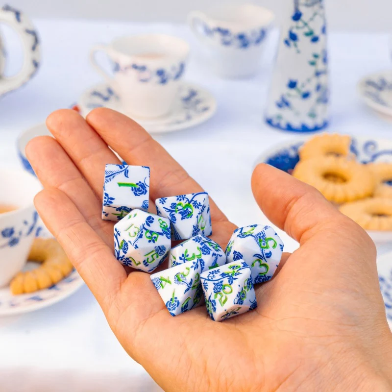 Full Art Dice Set: Porcelain