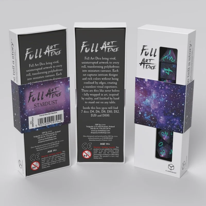 Full Art Dice Set: Stardust