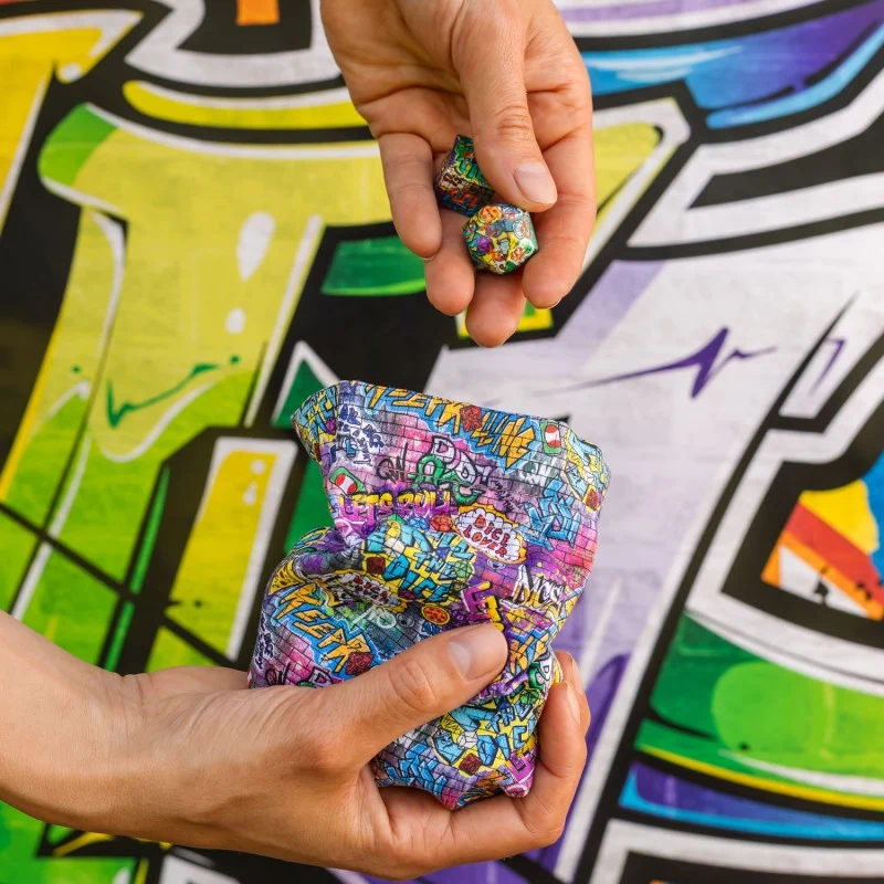 Full Art Dice Set: Graffiti