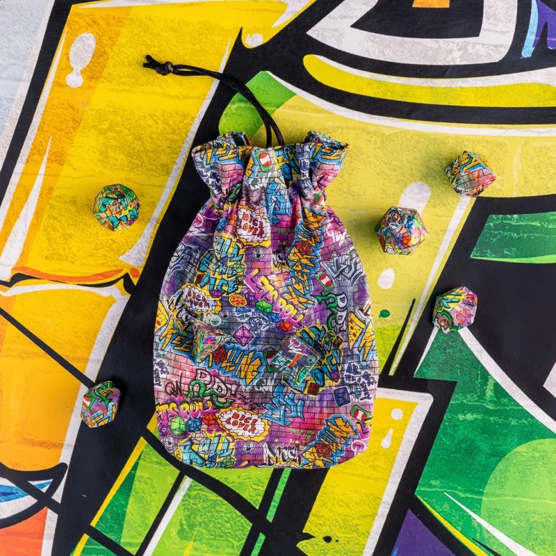 Full Art Dice Set: Graffiti