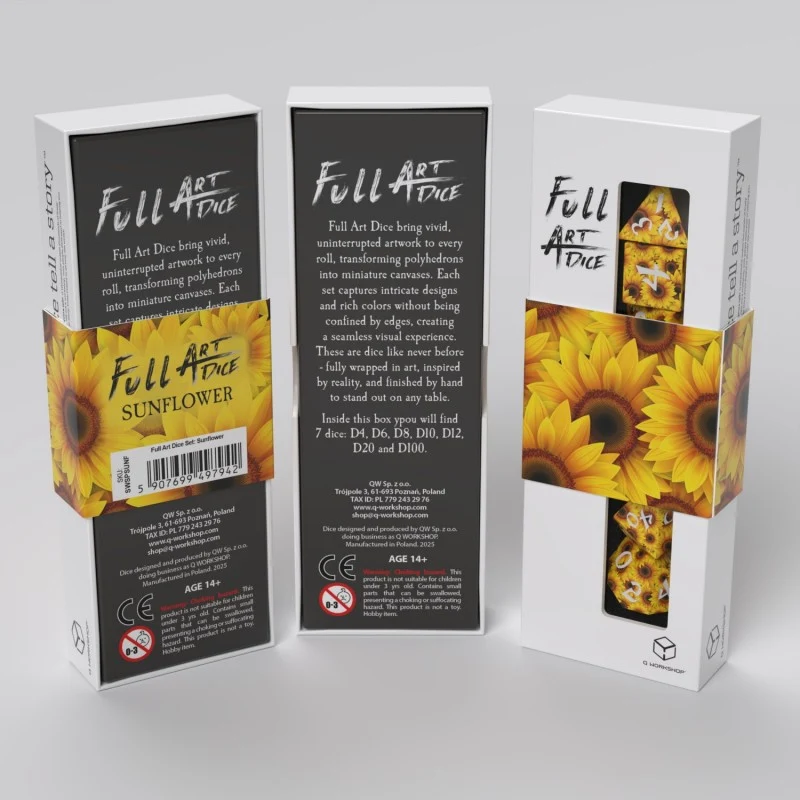 Full Art Dice Set: Sunflower