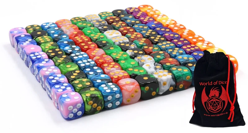 100er D6 Set (10 Farben, 16 mm)