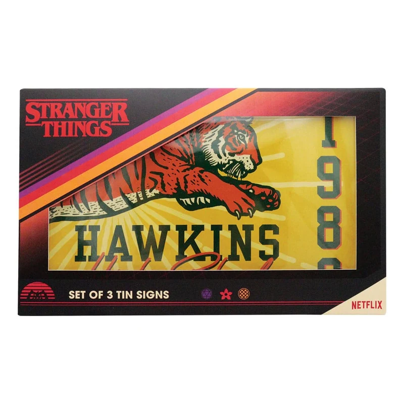 Stranger Things – Metallschild-Set (3-teilig)