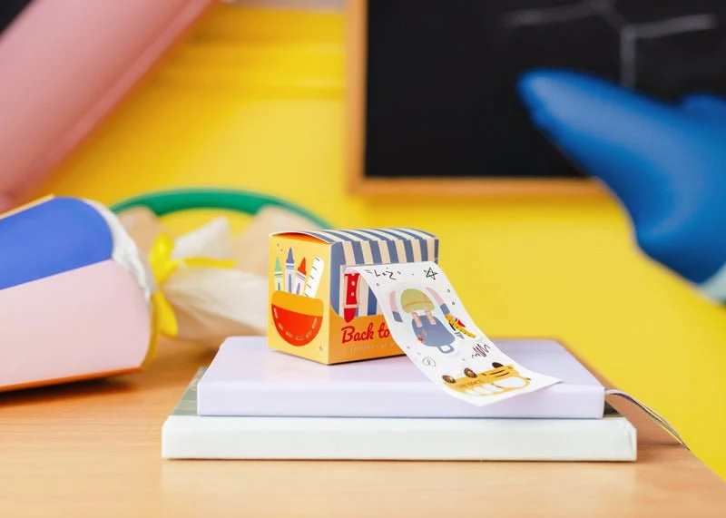 Bunte Aufkleber Schule 19 Stück