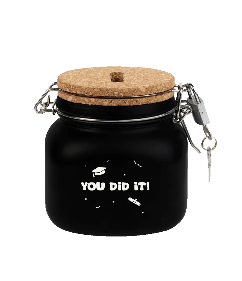 Schwarze Spardose You Did It 12,5cm