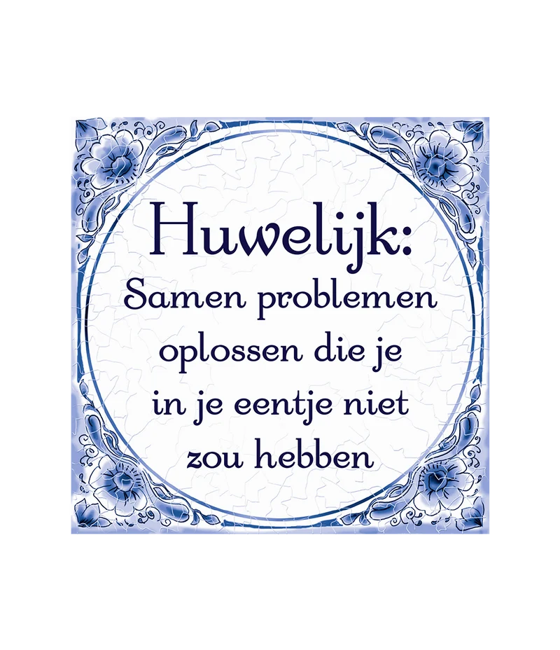 Hochzeit Delfter Kachel