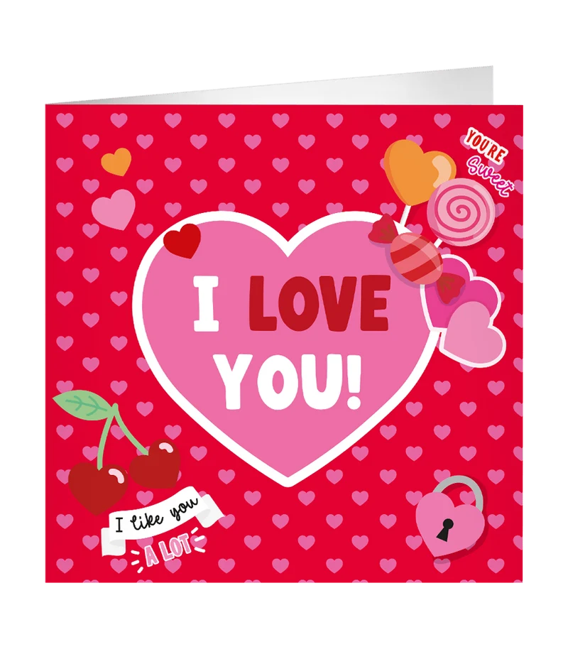 Valentinstag Grußkarte 23cm