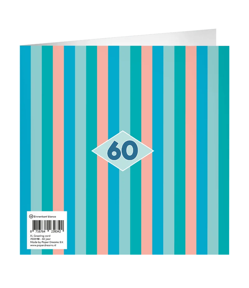 60 Jahre Grußkarte 23cm