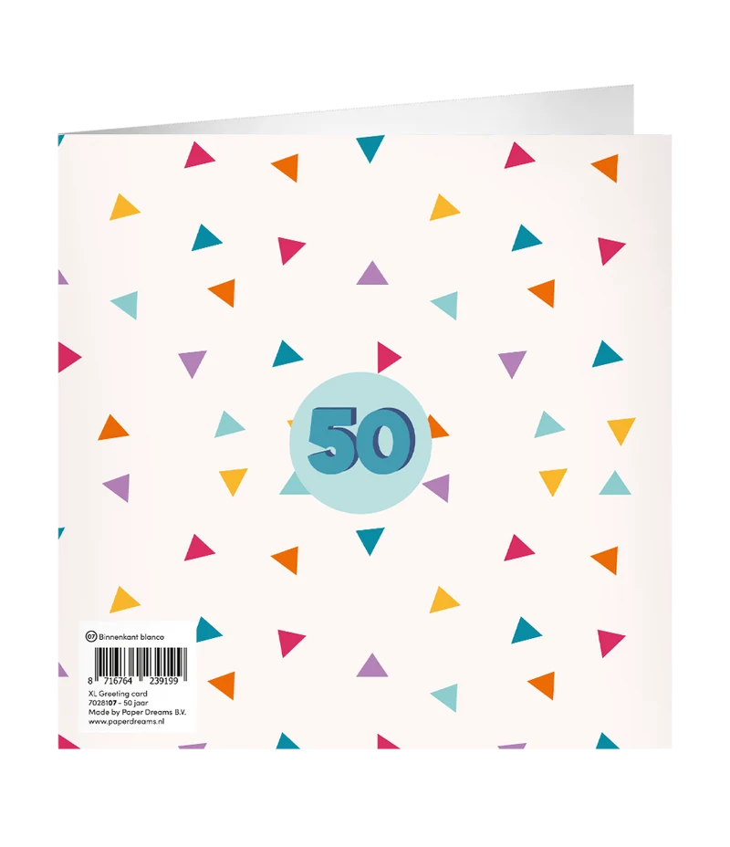 50 Jahre Grußkarte 23cm
