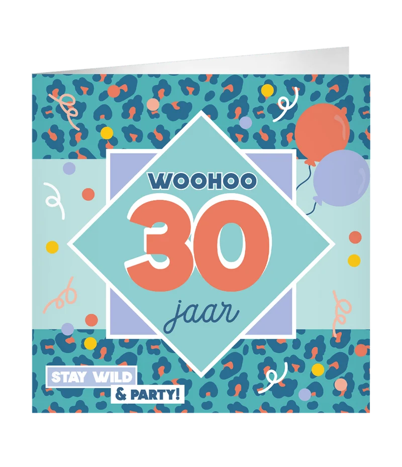 30 Jahre Grußkarte 23cm