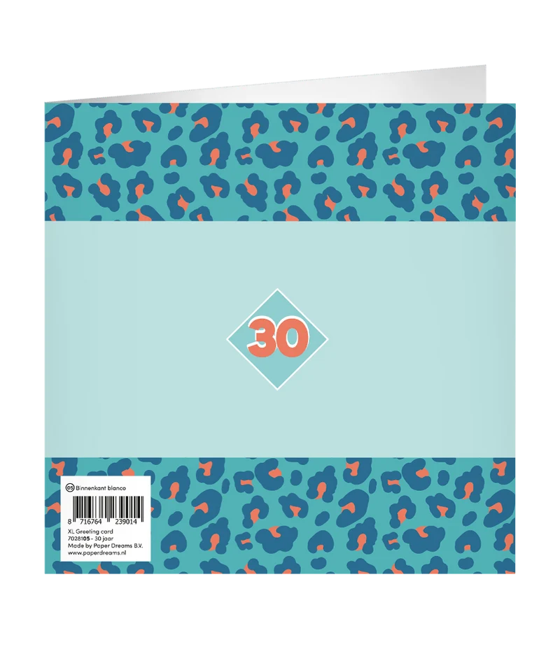30 Jahre Grußkarte 23cm