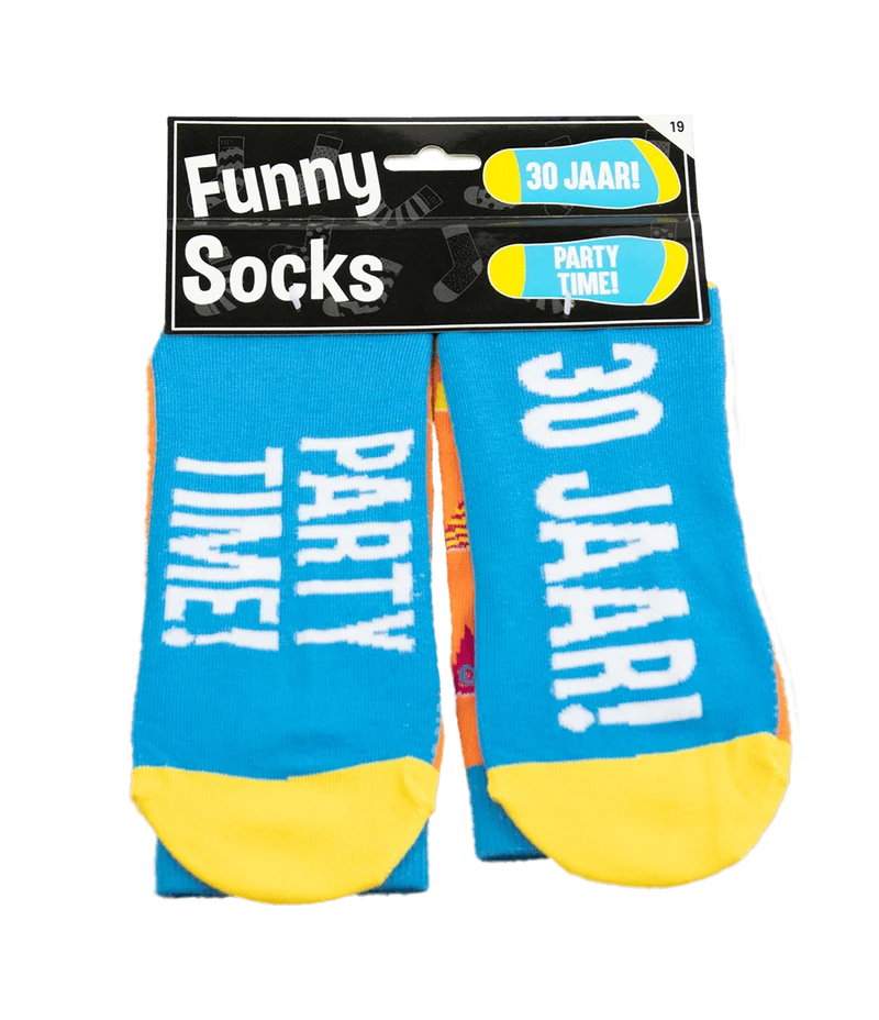 Lustige Socken 30 Jahre Flaggen 1 Paar