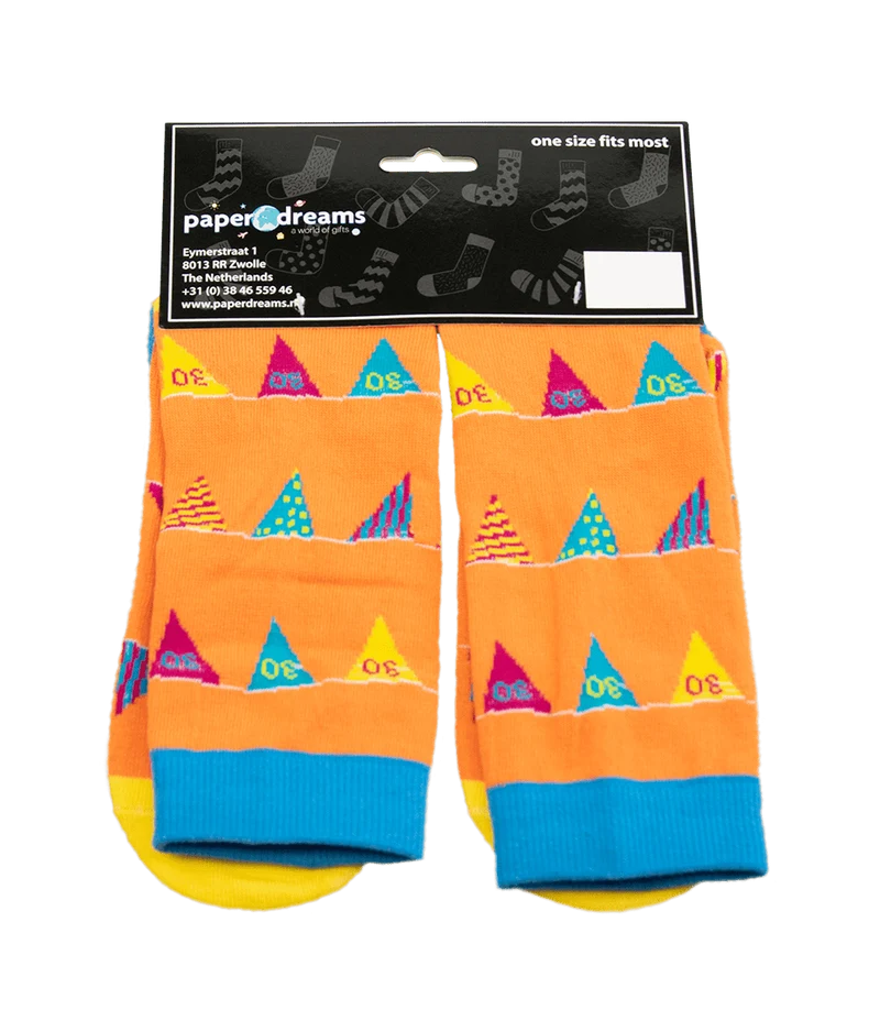 Lustige Socken 30 Jahre Flaggen 1 Paar