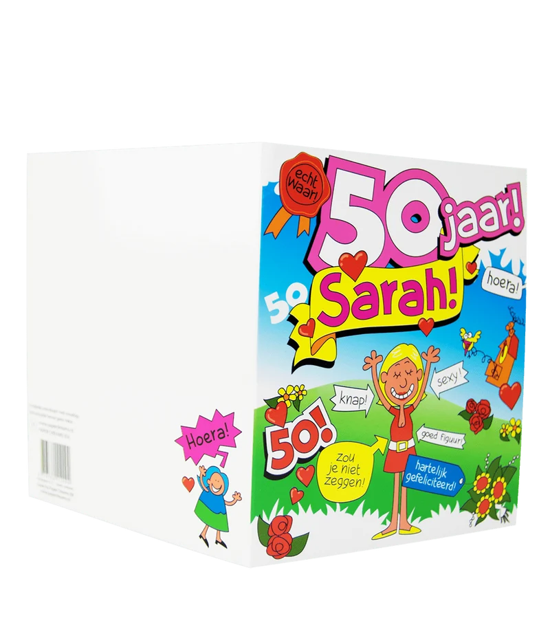 Geburtstagskarte Sarah Cartoon 16,5cm