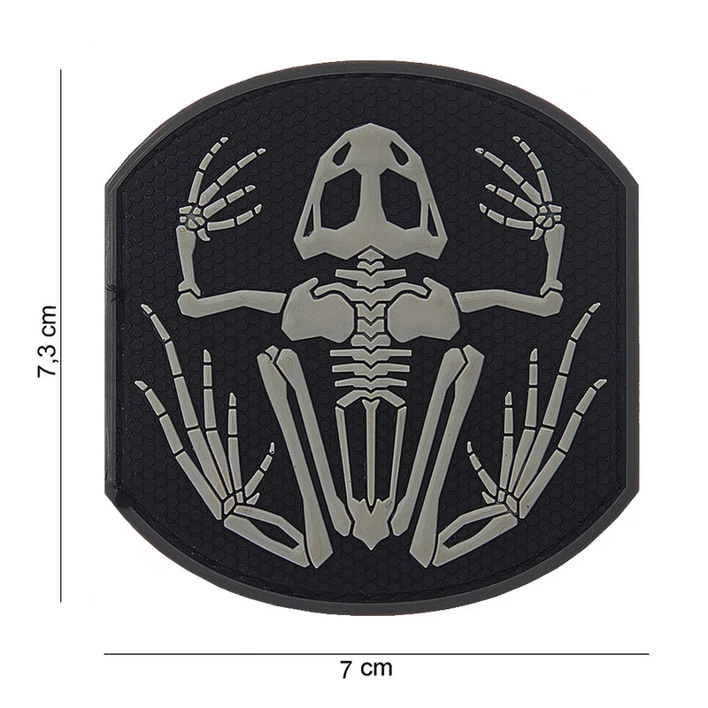 Patch 3D PVC Frog Skeleton