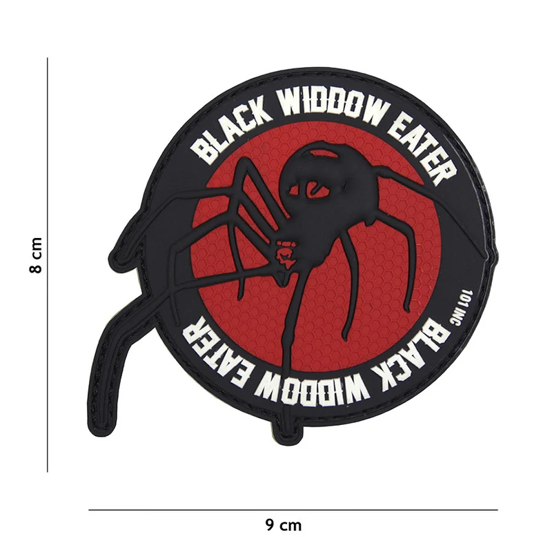Patch 3D PVC Black Widdow Eater rot