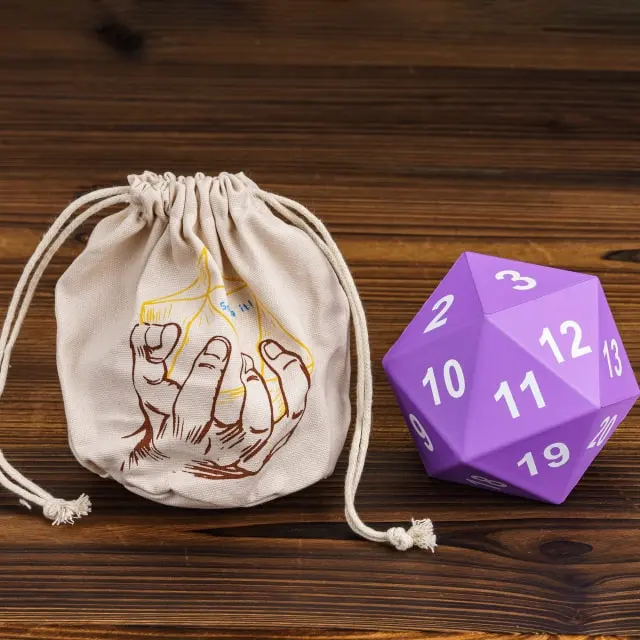 Würfel der Giganten – Jumbo D20 Stresswürfel aus Schaumstoff