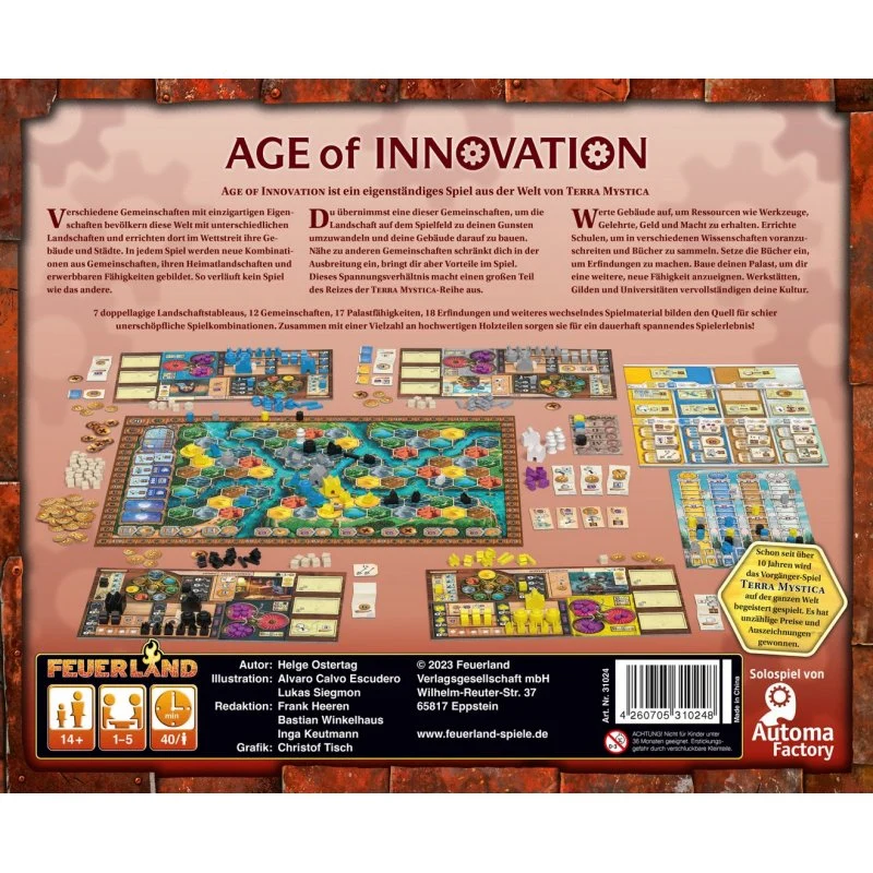 Age of Innovation - Ein Terra Mystica Spiel