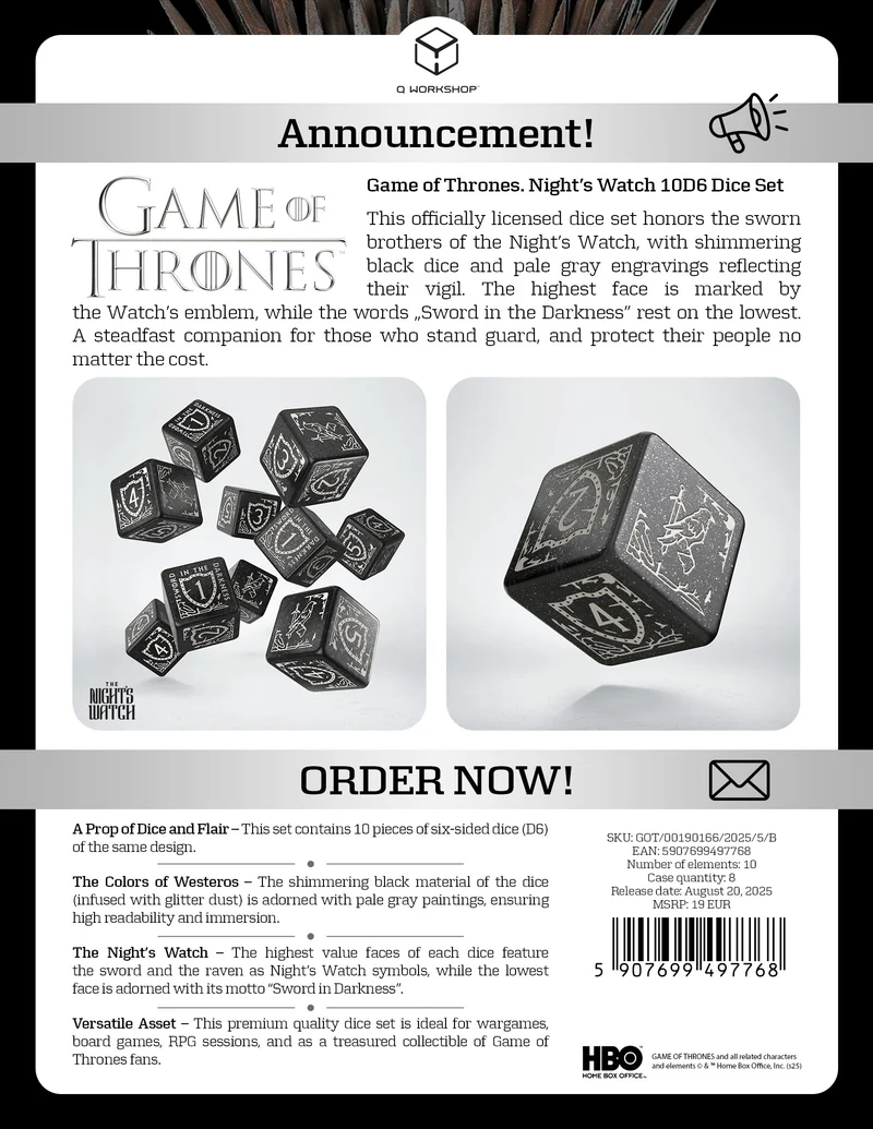 Game of Thrones Würfelsets
