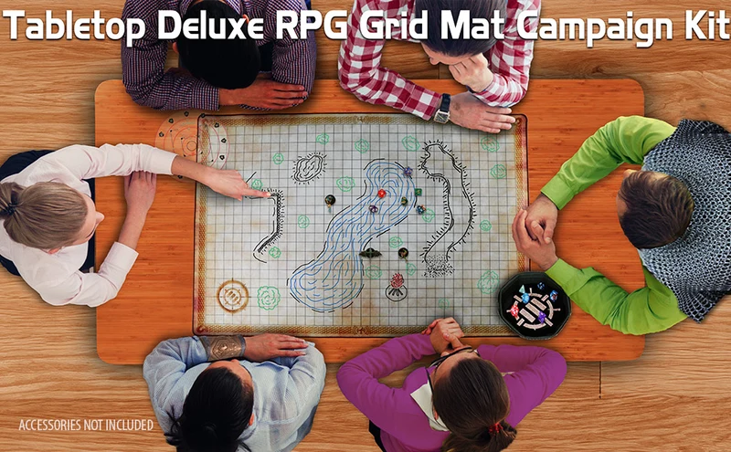 Premium RPG Spielmatten-Set (bestickt und gummiert)