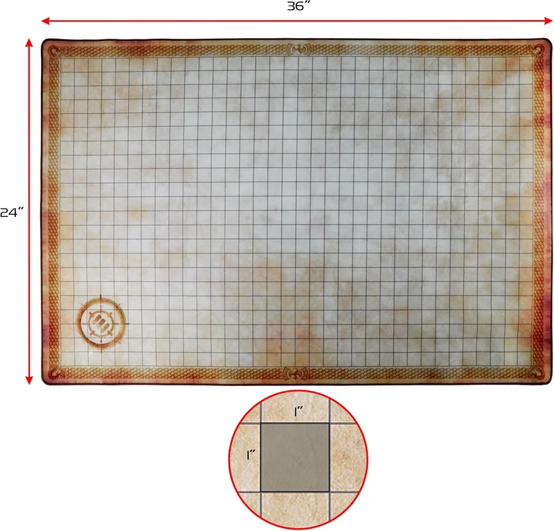 Premium RPG Spielmatten-Set (bestickt und gummiert)