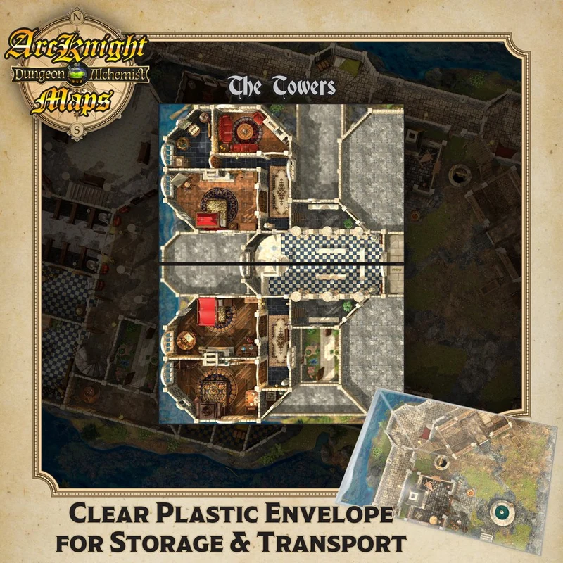 Dungeon Alchemist Map-Serie (4 verschiedene Kartenpacks)