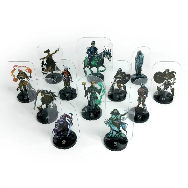 Bases für ArcKnight Miniaturen (nummeriert 1-12)
