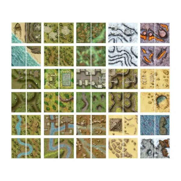 The Giant Book of Battle Mats – Wilds, Wrecks & Ruins