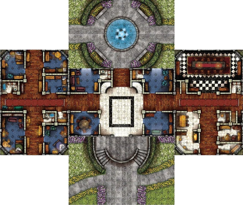 Highborne Manor Battlemaps Set