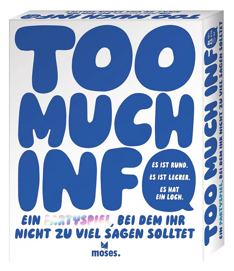 Too Much Info Partyspiel für 3–16 Spieler – Moses
