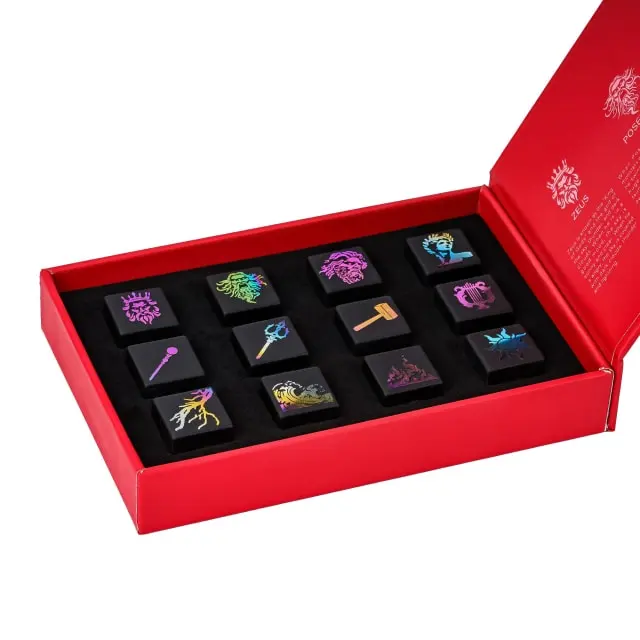 Pantheon’s Hand – Obsidian 12x D6 Geschenkset