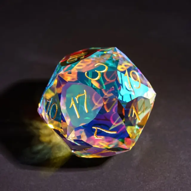 Dragon Gem - XL 30mm Glas D20 (Diamondcut)
