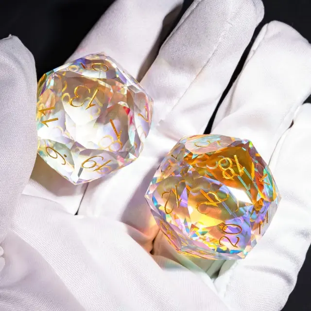 Dragon Gem - XL 30mm Glas D20 (Diamondcut)