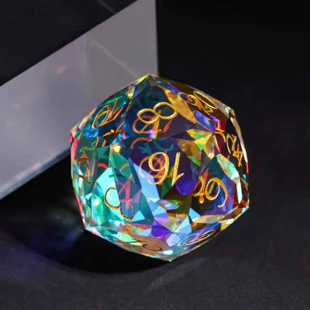 Dragon Gem - XL 30mm Glas D20 (Diamondcut)