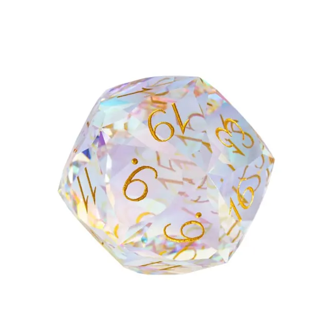 Dragon Gem - XL 30mm Glas D20 (Diamondcut)