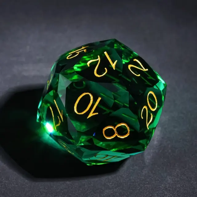 Dragon Gem - XL 30mm Glas D20 (Diamondcut)