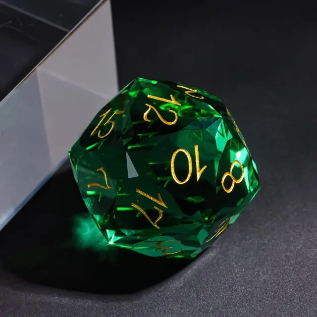Dragon Gem - XL 30mm Glas D20 (Diamondcut)