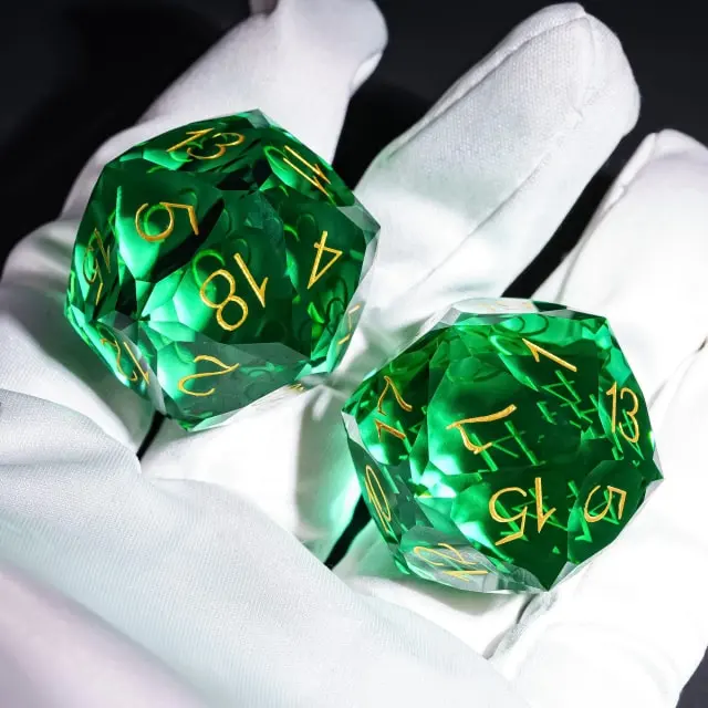 Dragon Gem - XL 30mm Glas D20 (Diamondcut)