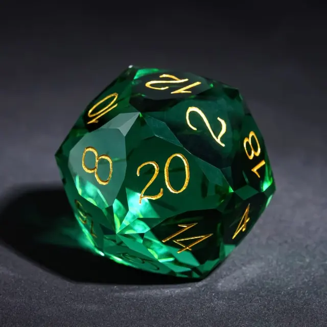 Dragon Gem - XL 30mm Glas D20 (Diamondcut)