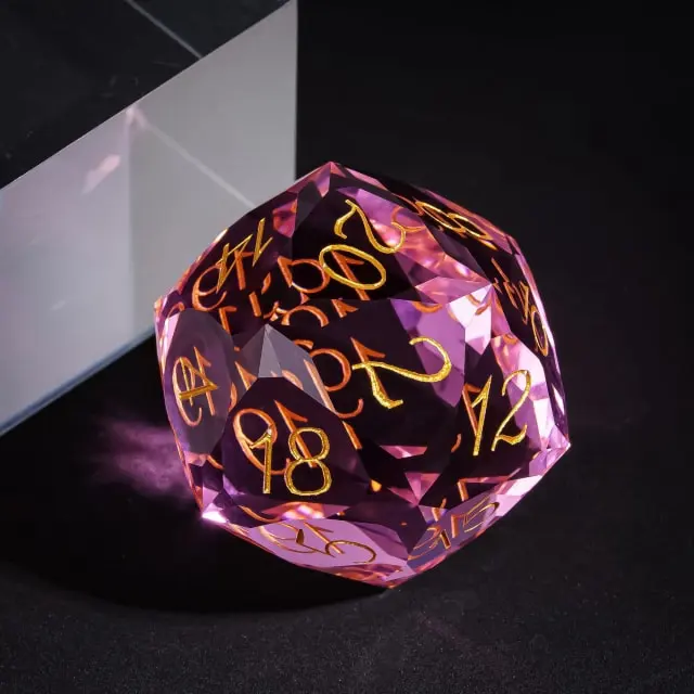Dragon Gem - XL 30mm Glas D20 (Diamondcut)