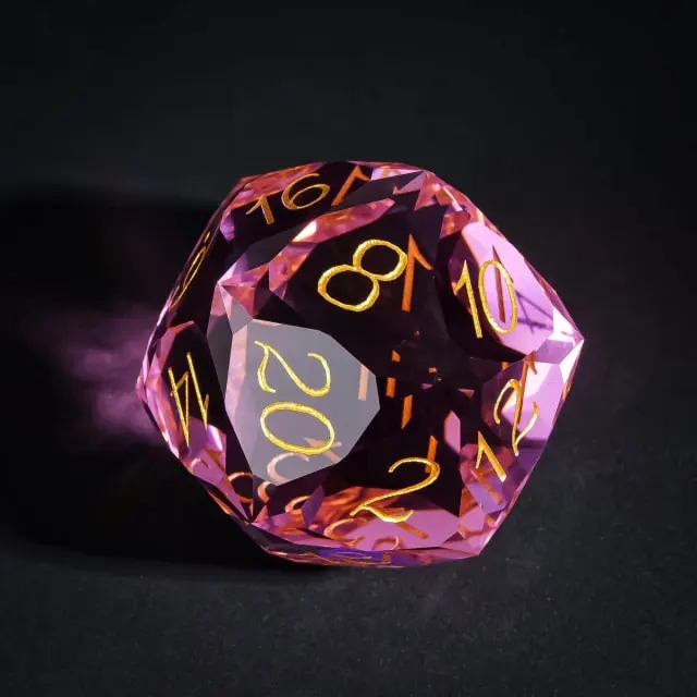 Dragon Gem - XL 30mm Glas D20 (Diamondcut)