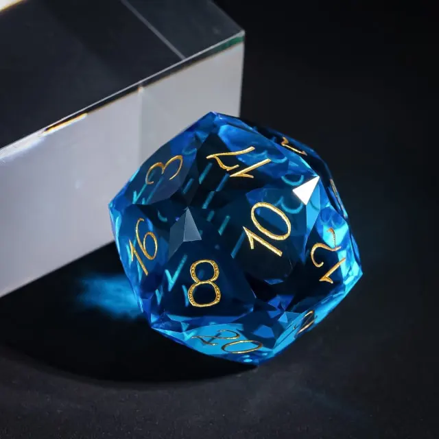 Dragon Gem - XL 30mm Glas D20 (Diamondcut)
