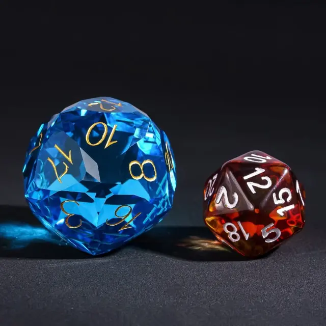 Dragon Gem - XL 30mm Glas D20 (Diamondcut)