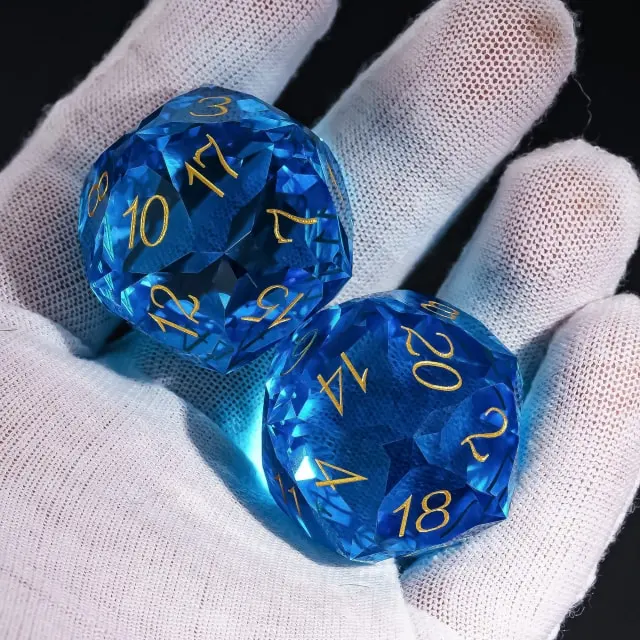 Dragon Gem - XL 30mm Glas D20 (Diamondcut)
