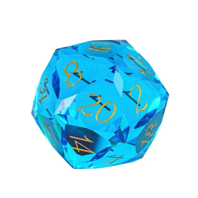 Dragon Gem - XL 30mm Glas D20 (Diamondcut)