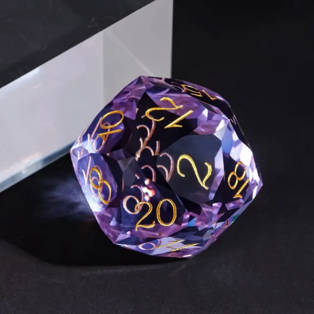 Dragon Gem - XL 30mm Glas D20 (Diamondcut)