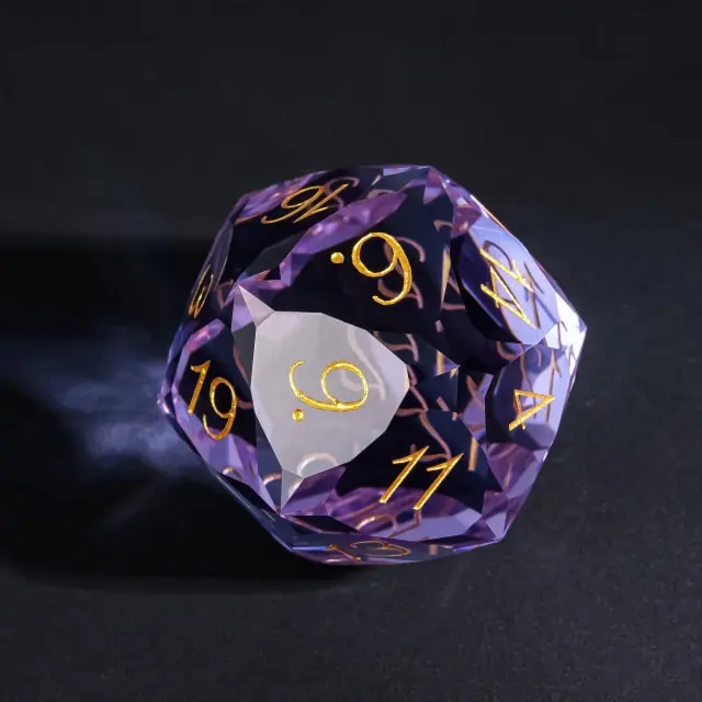 Dragon Gem - XL 30mm Glas D20 (Diamondcut)